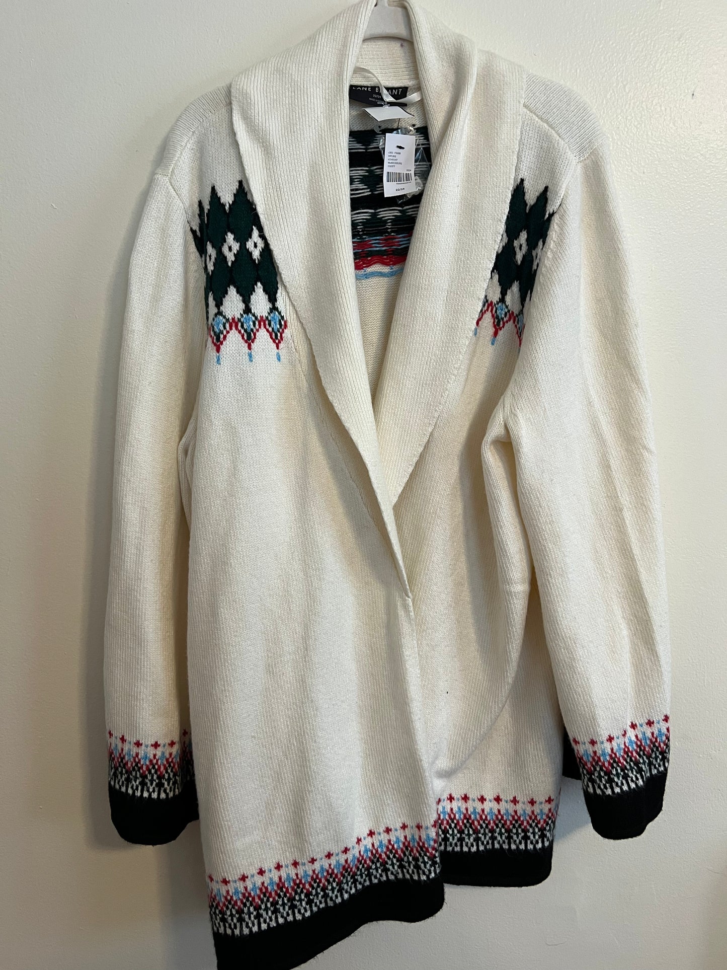Lane Bryant Cardigan Print Sweater