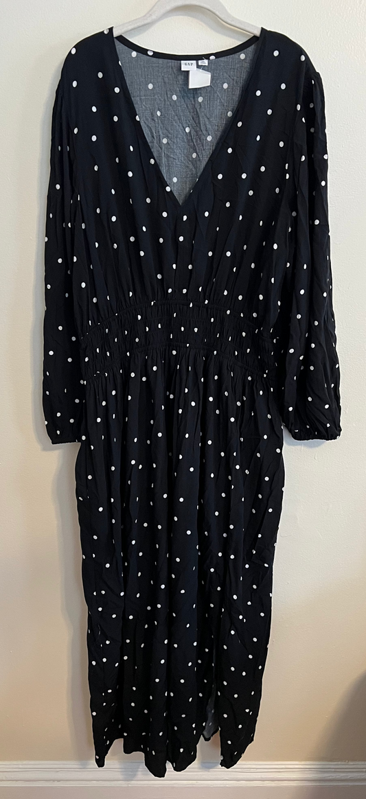 GAP Black and White Polka Dot Dress