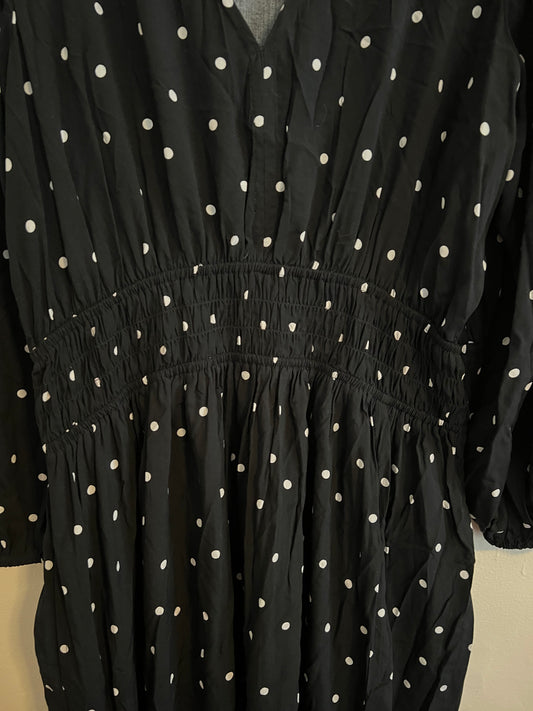 GAP Black and White Polka Dot Dress