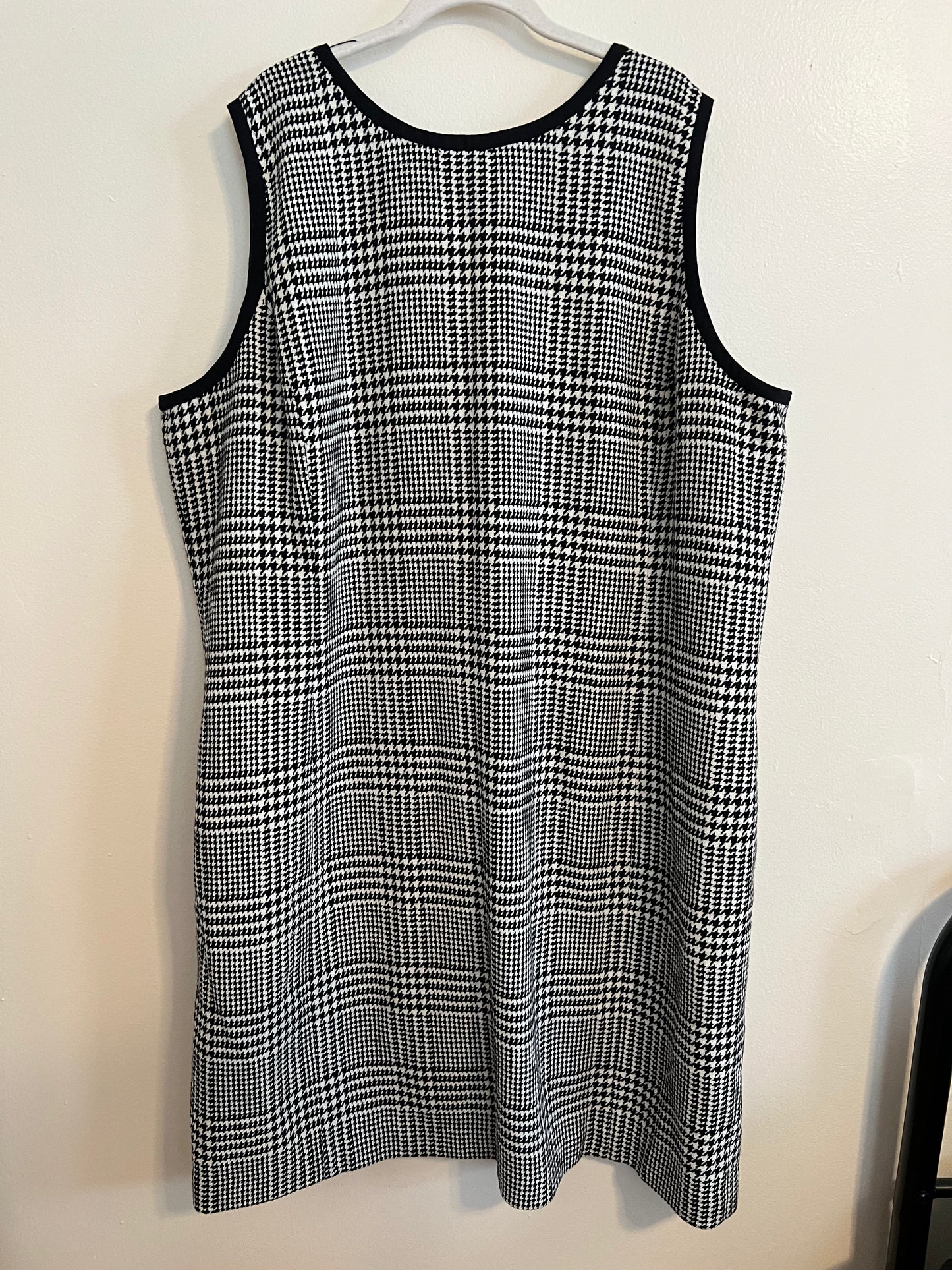 Talbots Black and White Plaid Dress