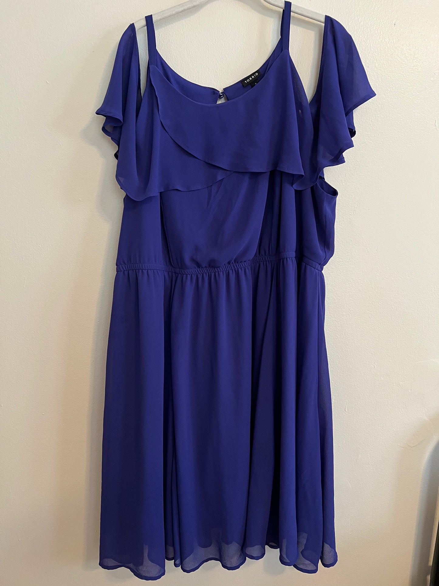 Torrid Blue Ruffle Dress
