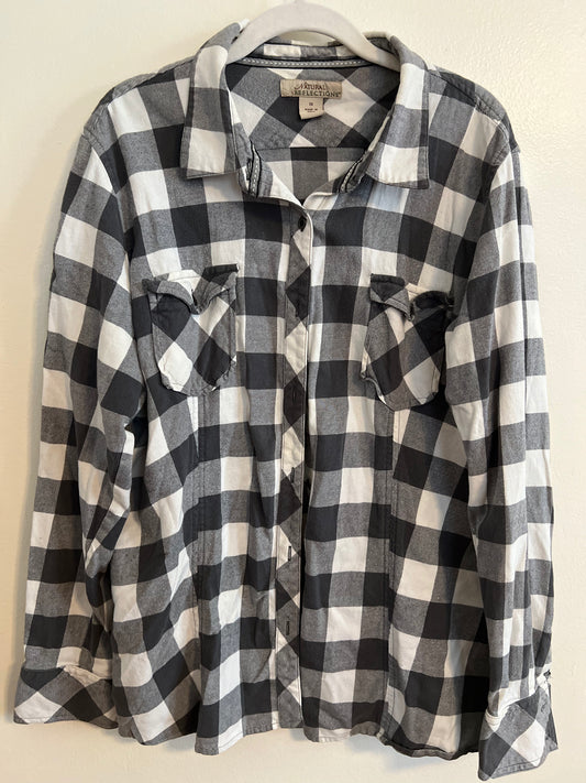 Natural Selection Black and White Flannel