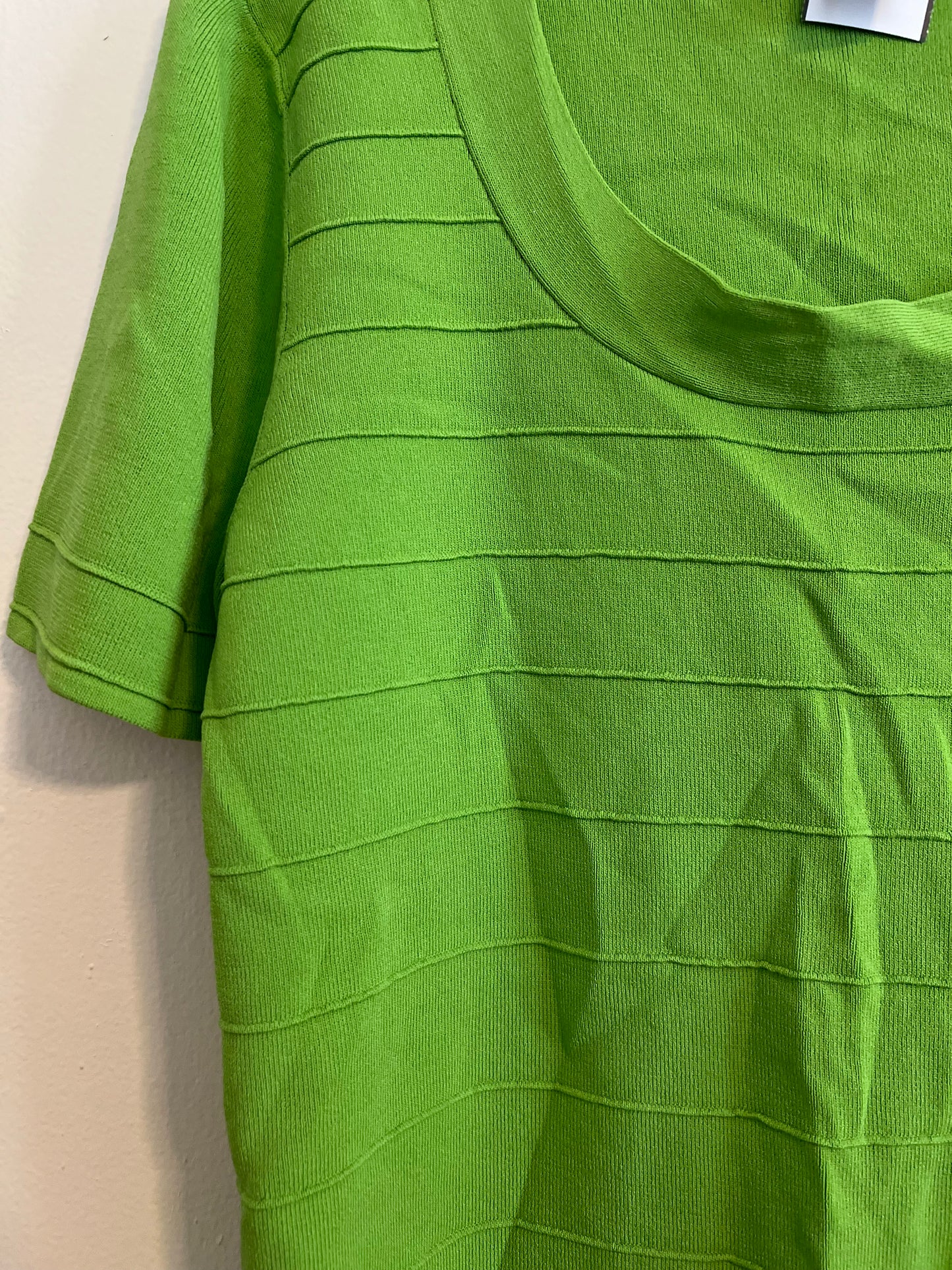 Cable&Gauge Green Ribbed Top