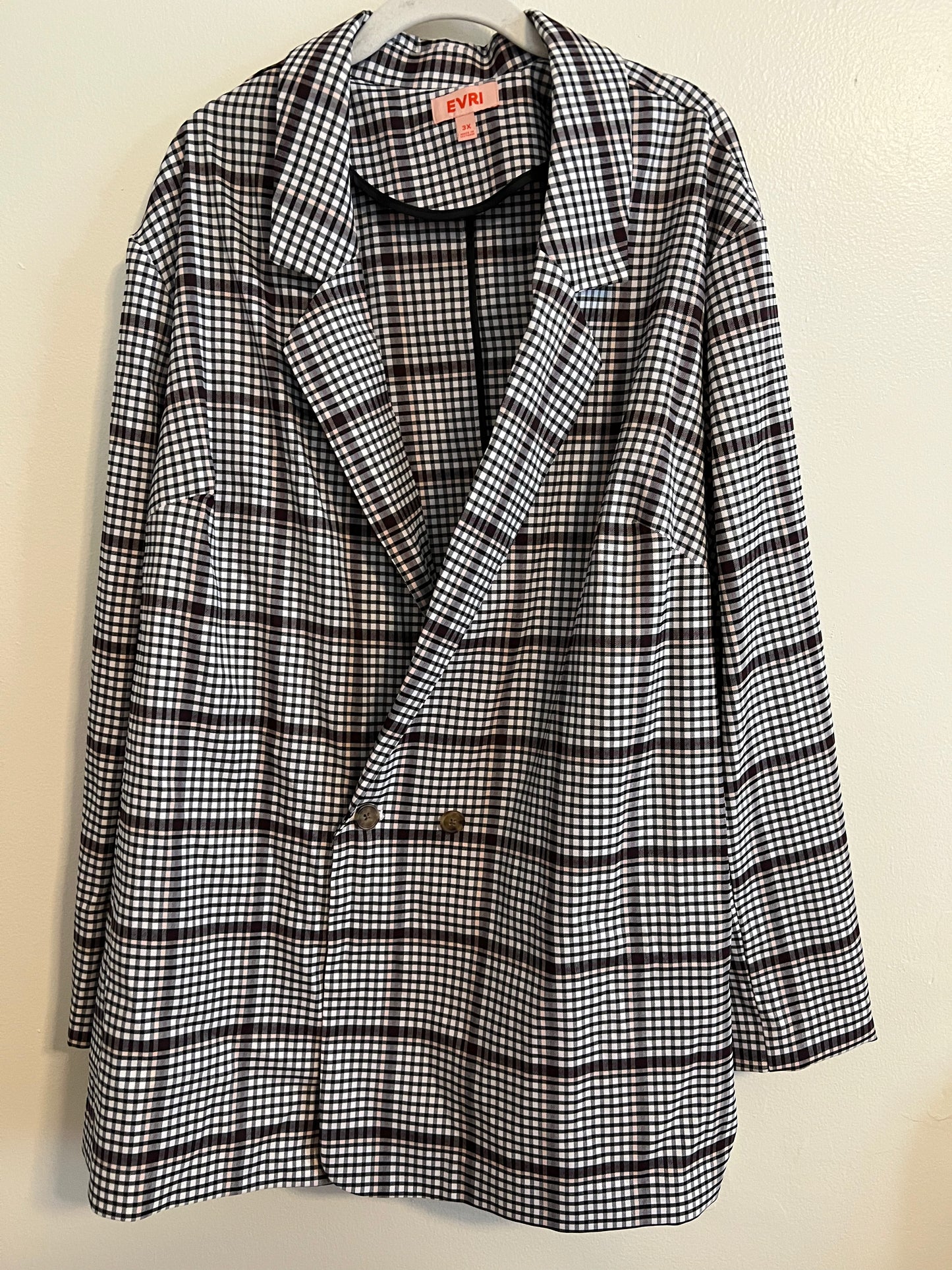 EVRI plaid Lightweight Blazer