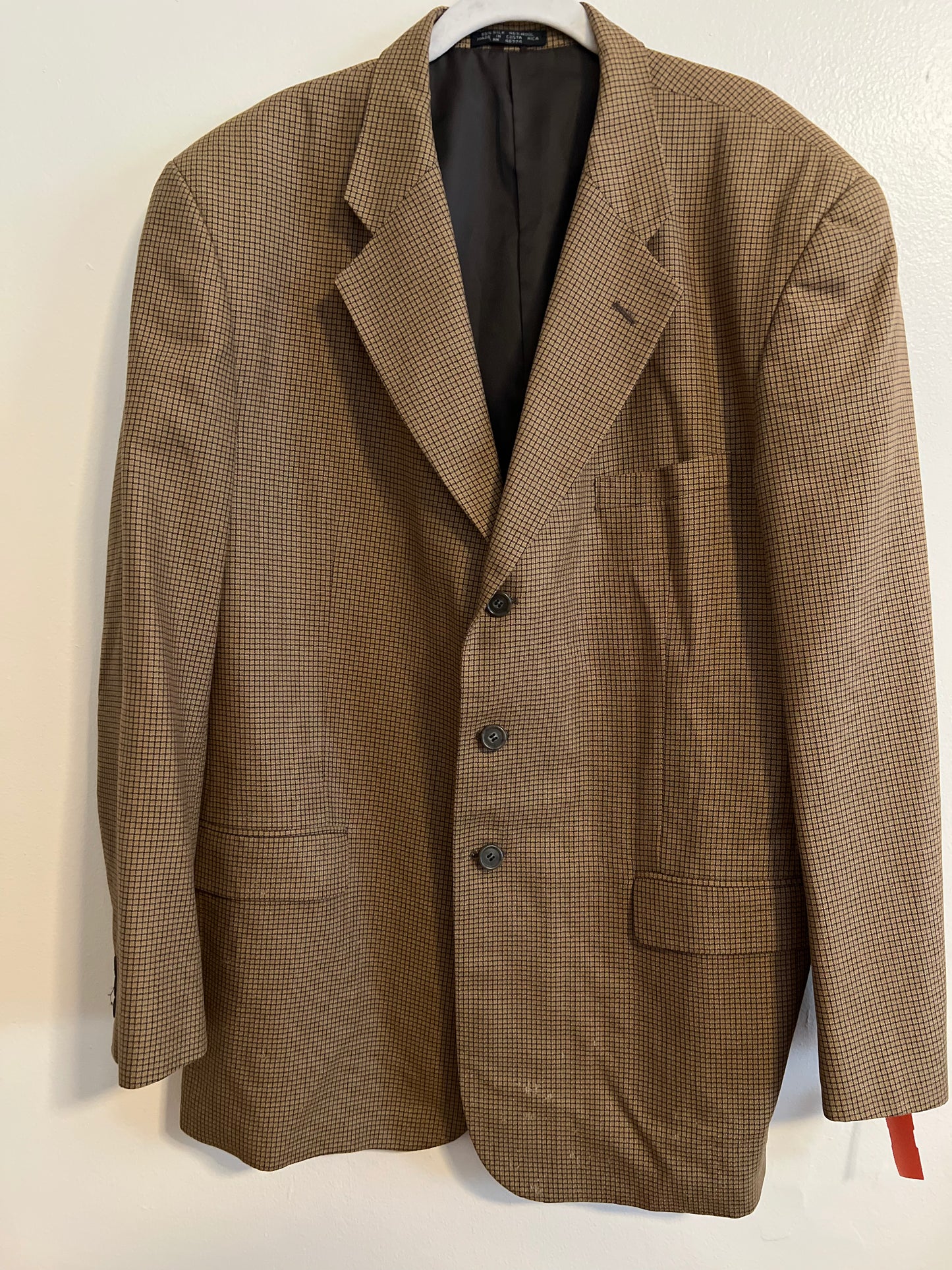 Via Roma Tan Wool&Silk Blazer