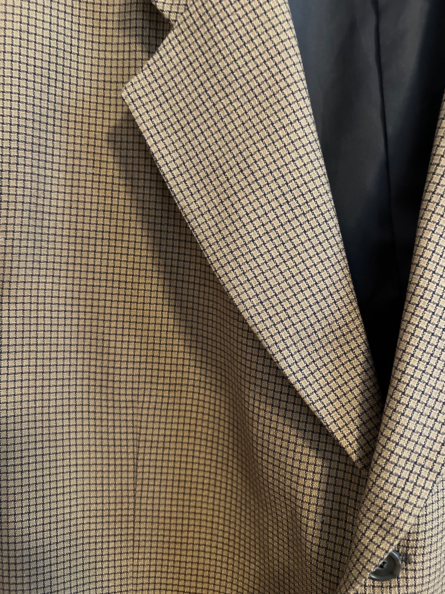 Via Roma Tan Wool&Silk Blazer