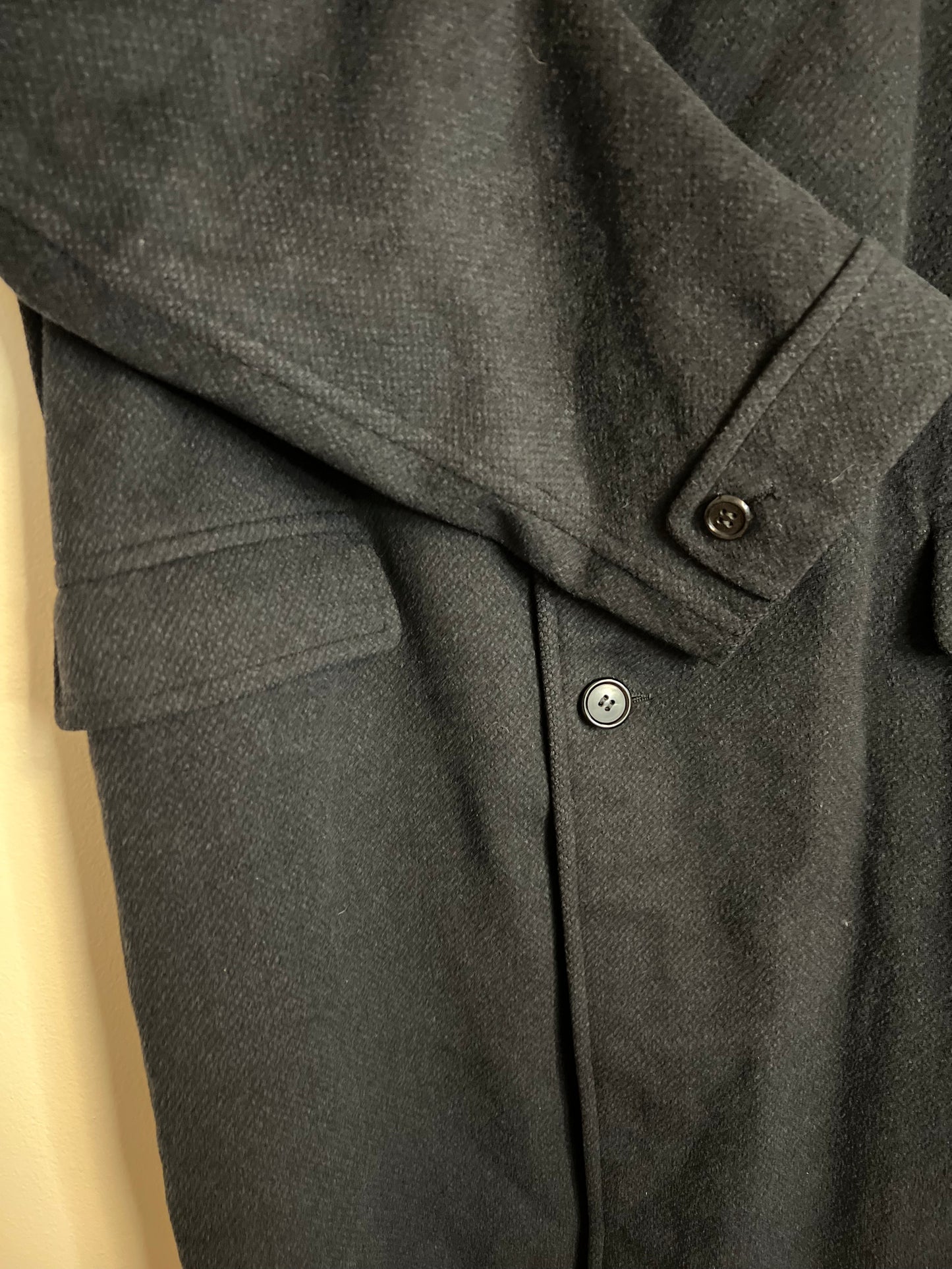 Vintage Jordan Marsh Wool Black Coat