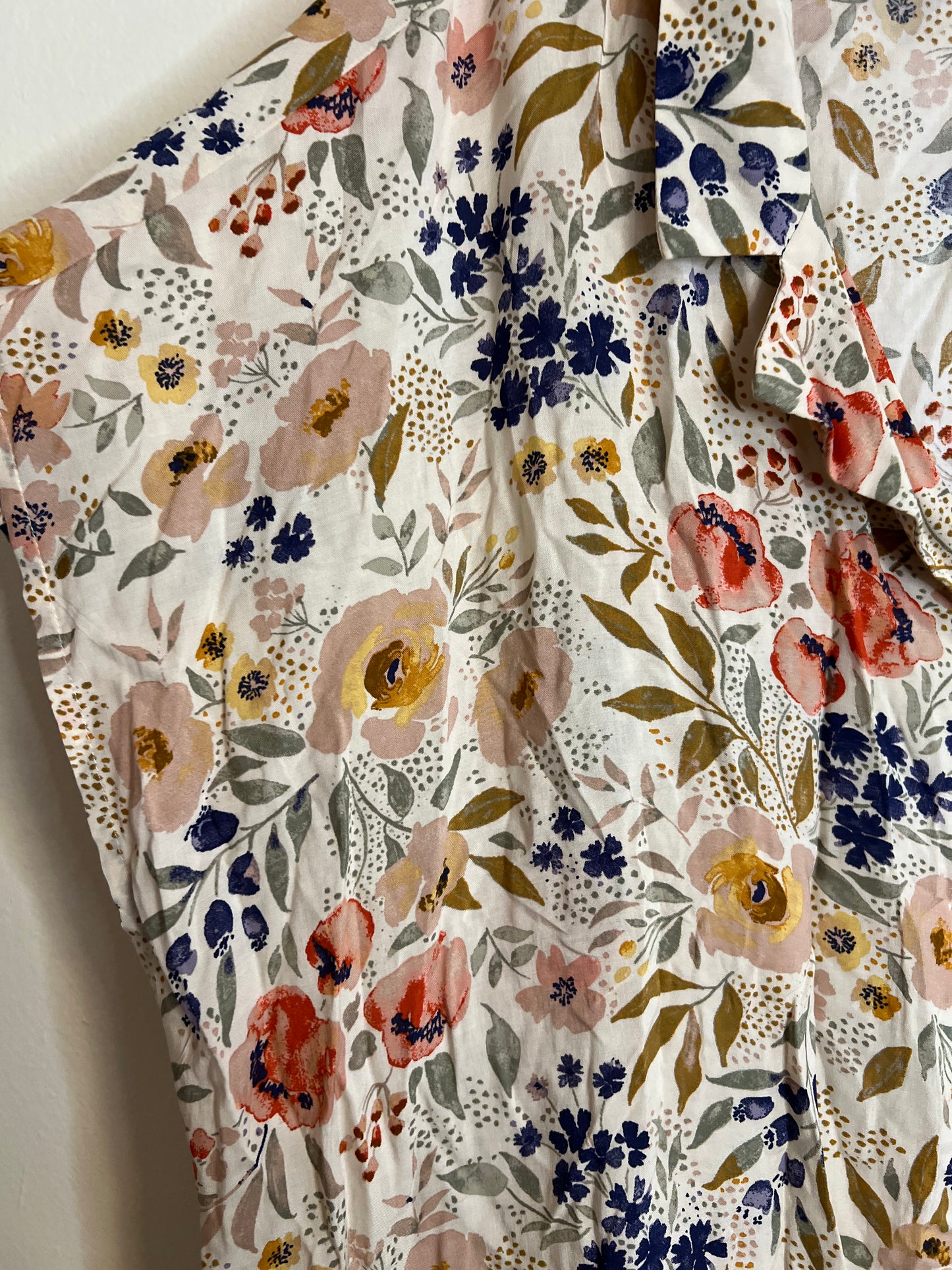 Torrid Floral Shirt with Tie detail