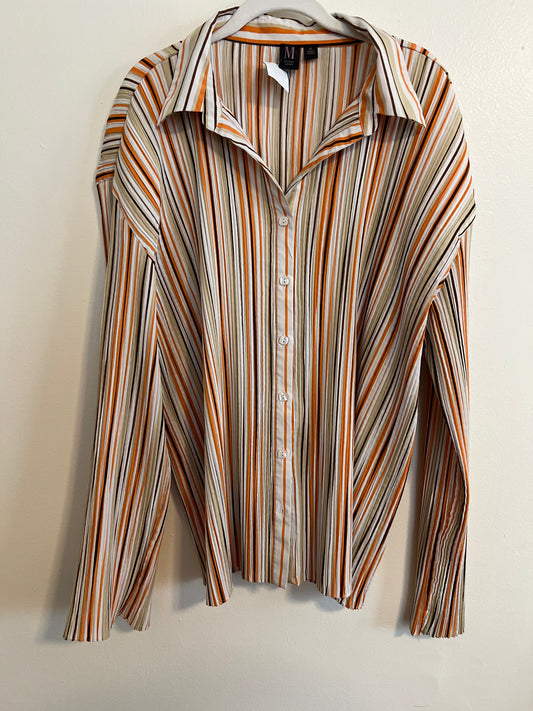 Milano Striped Pleated Shirt