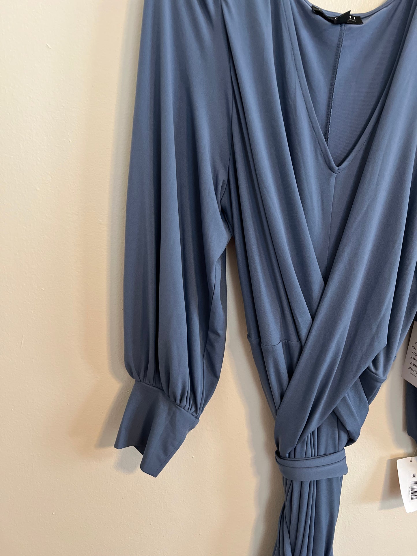Eloquii Blue Maxi Wrap Dress