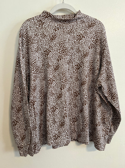 Land's End Animal Print Shirt