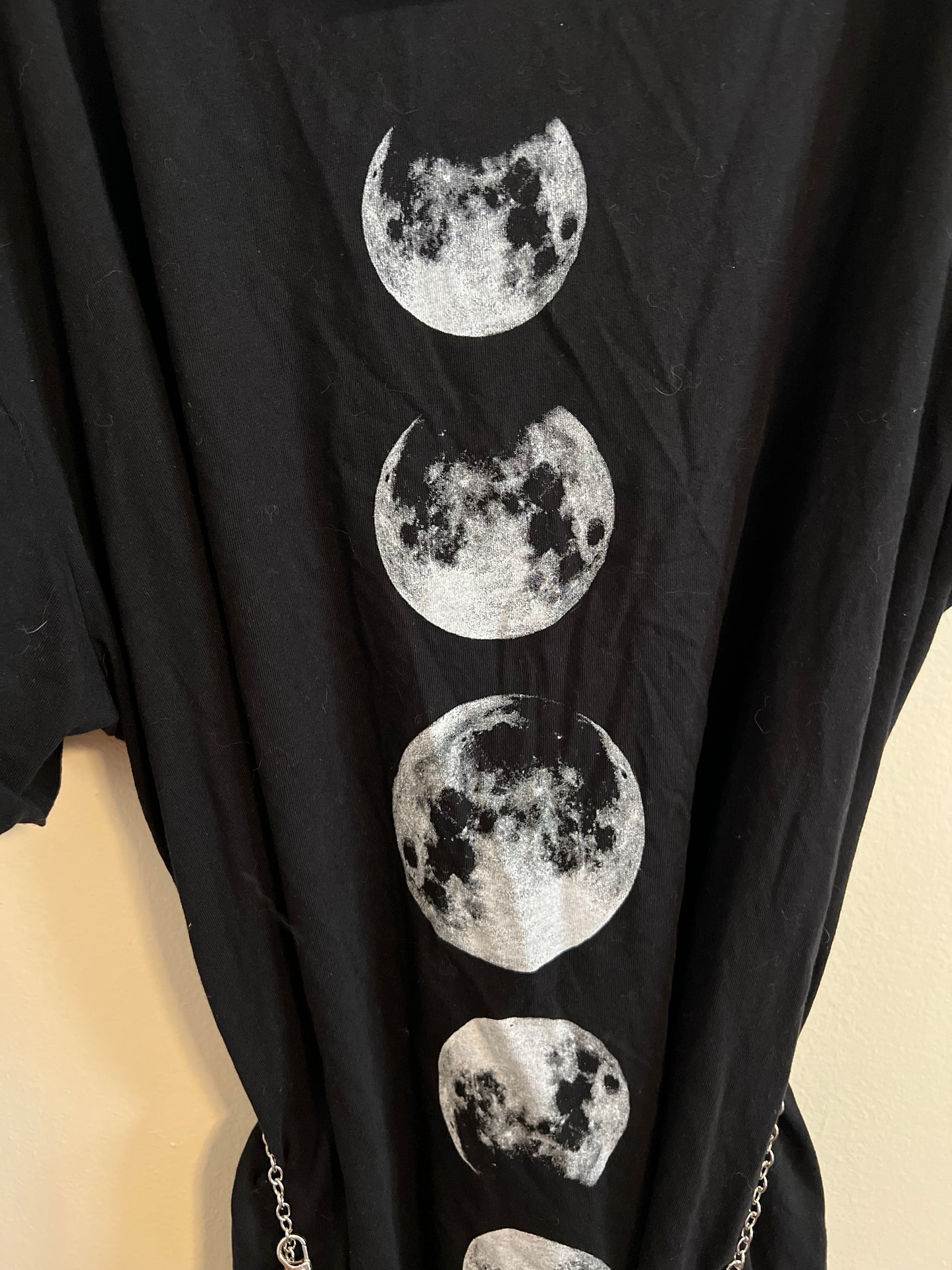 Hot Topic Moon T-shirt Dress w/belt
