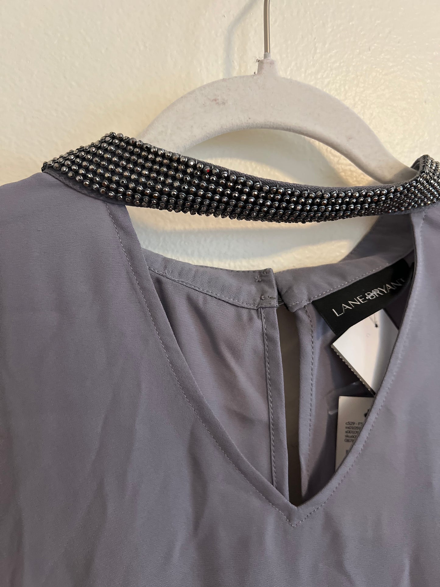 Lane Bryant Gray Blouse
