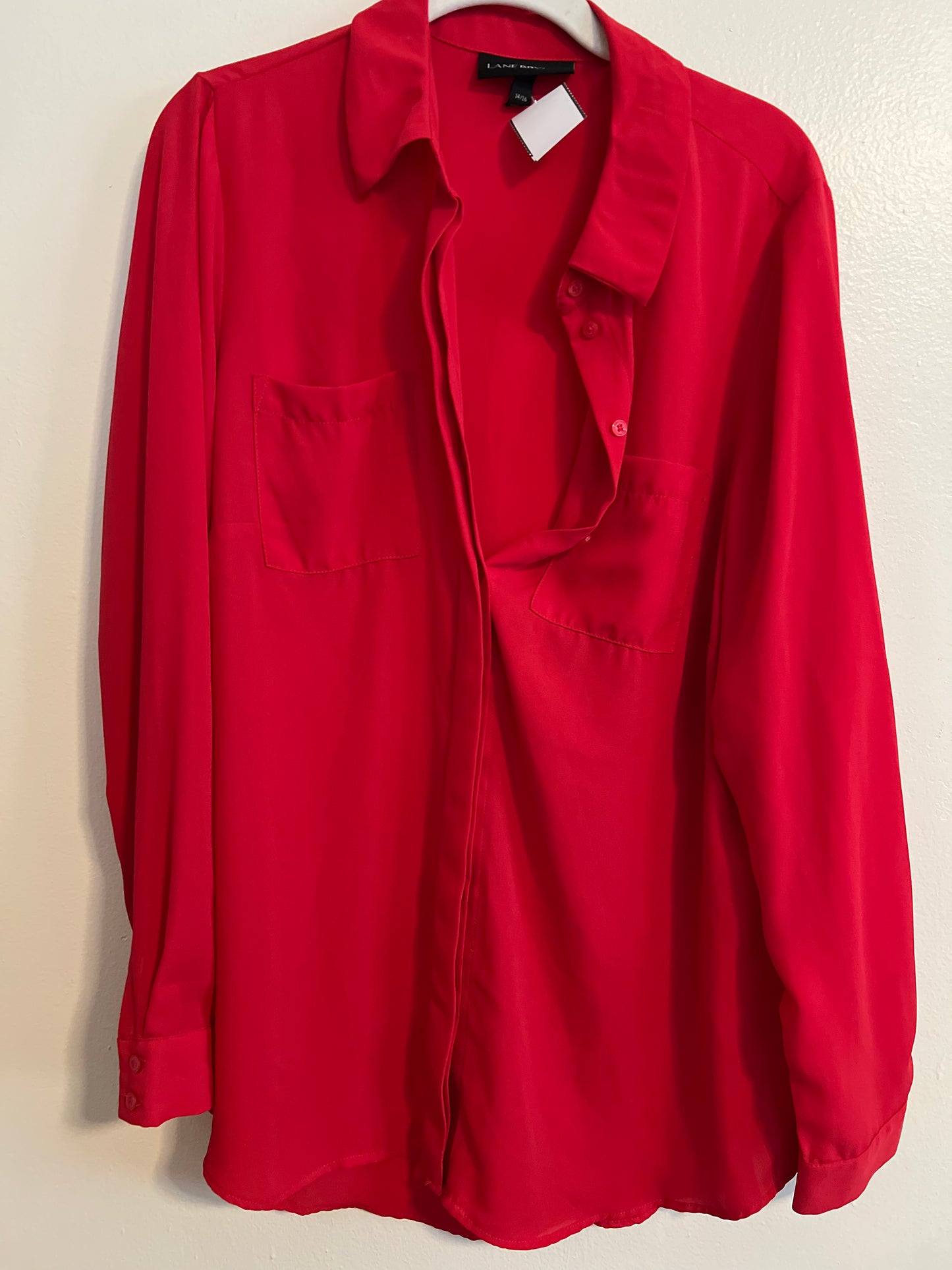 Lane Bryant Red Blouse