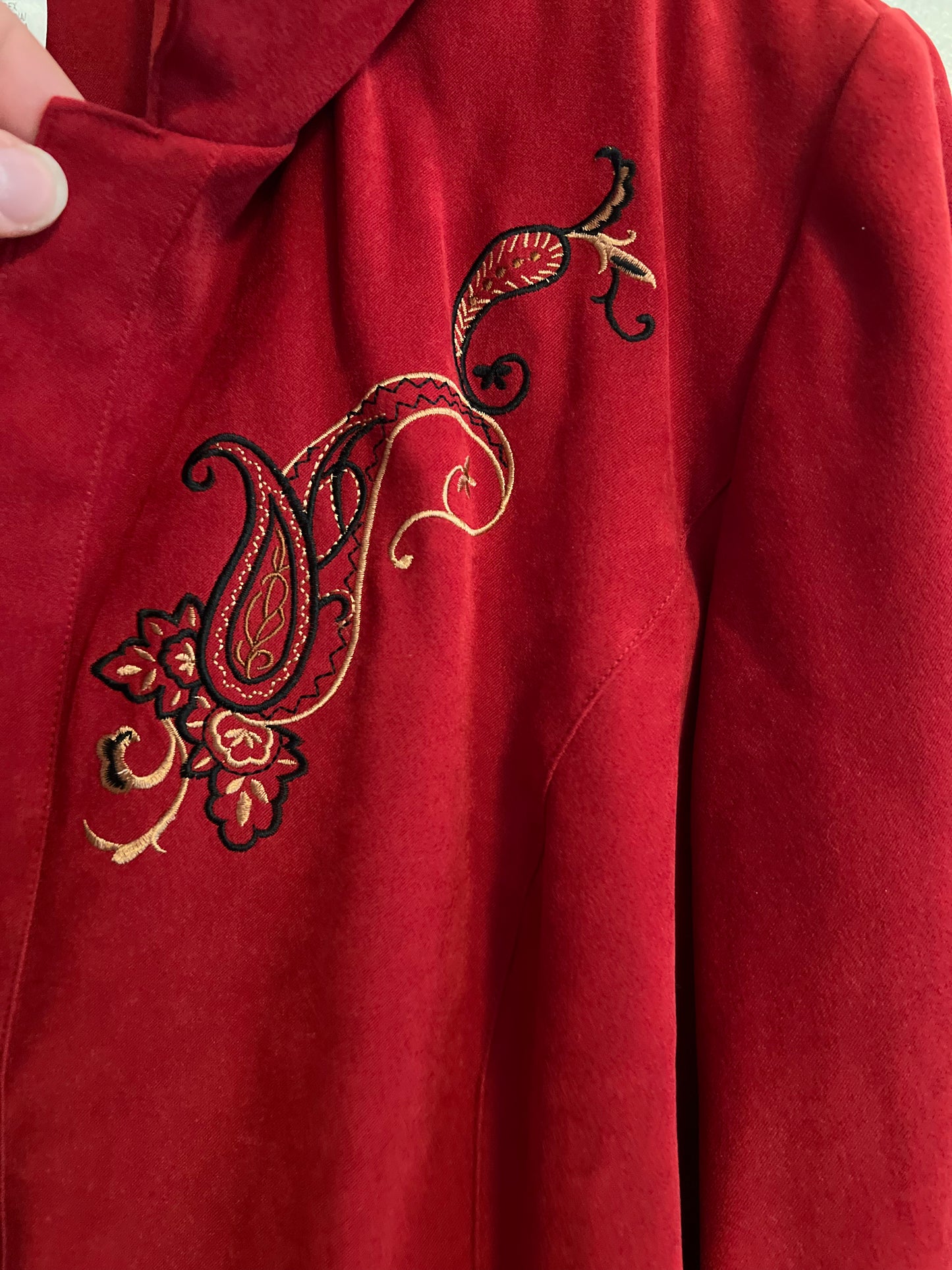 Vintage Studio 1 Red Suede Shirt