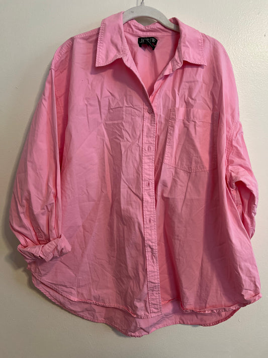 JCrew Pink Oversized Shirt