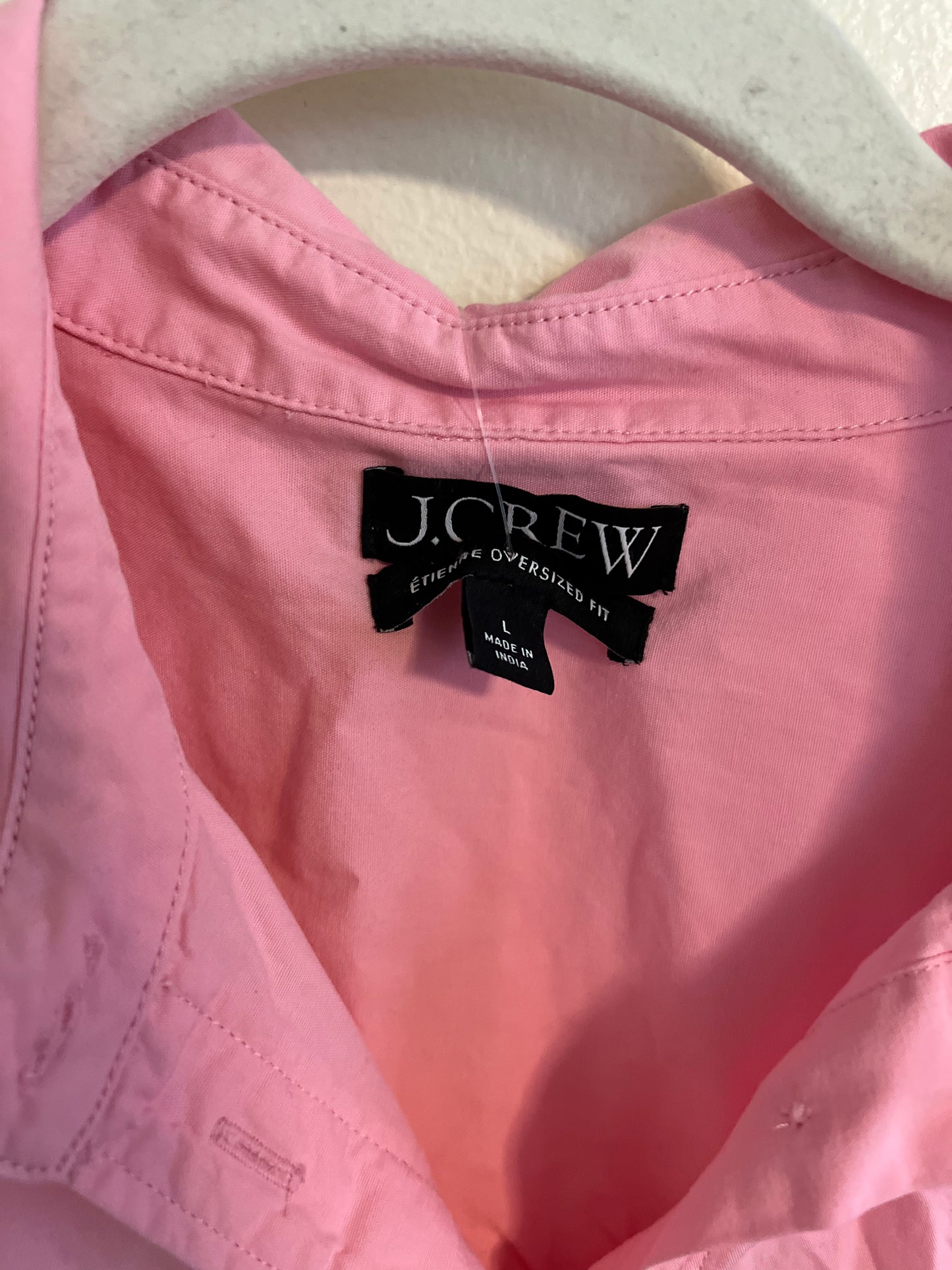 JCrew Pink Oversized Shirt