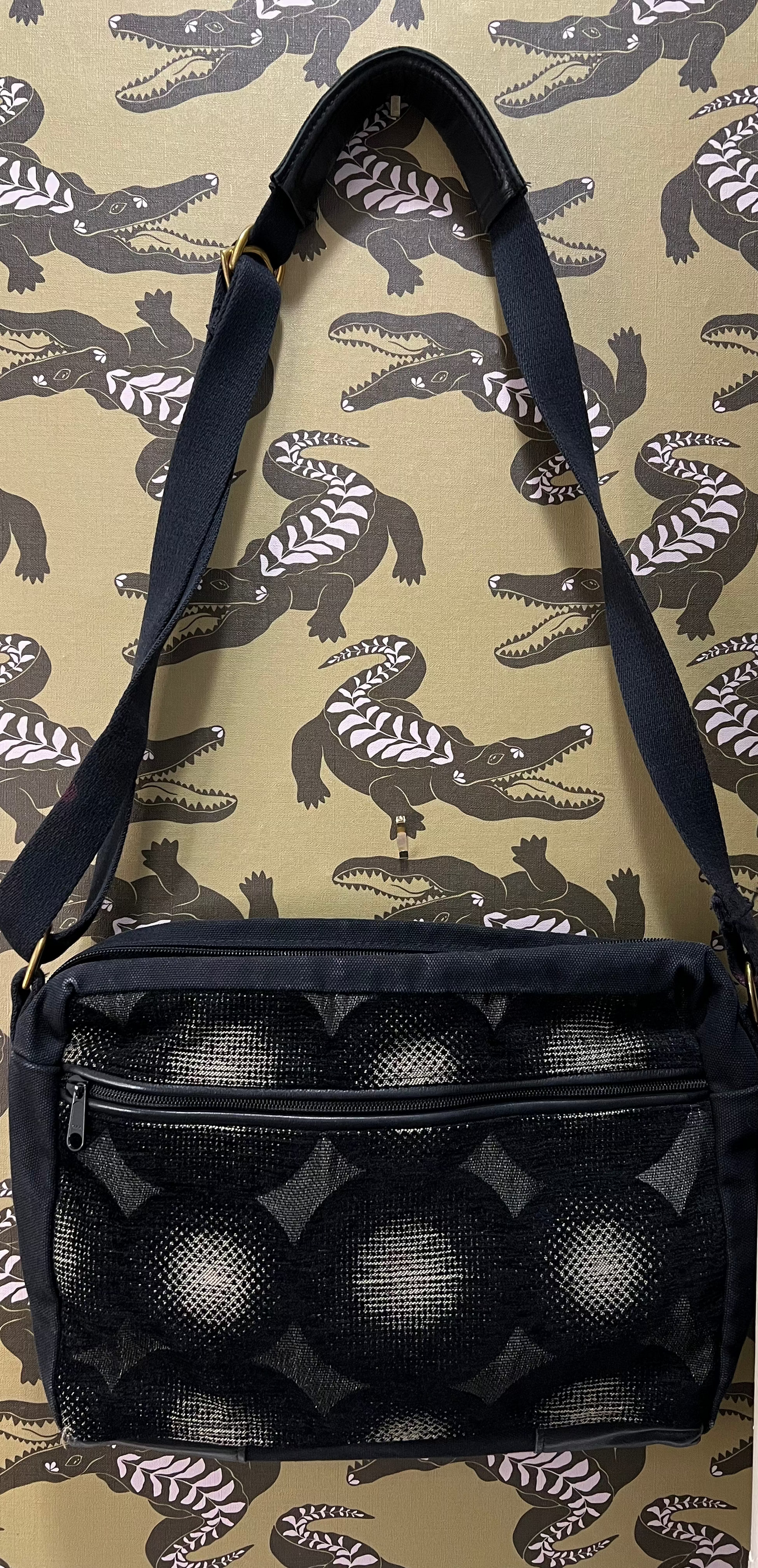 Black and Gold Shoulder Bag