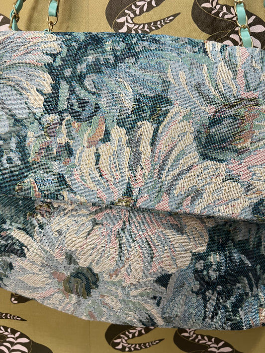 Blue Floral "Grandma" Bag