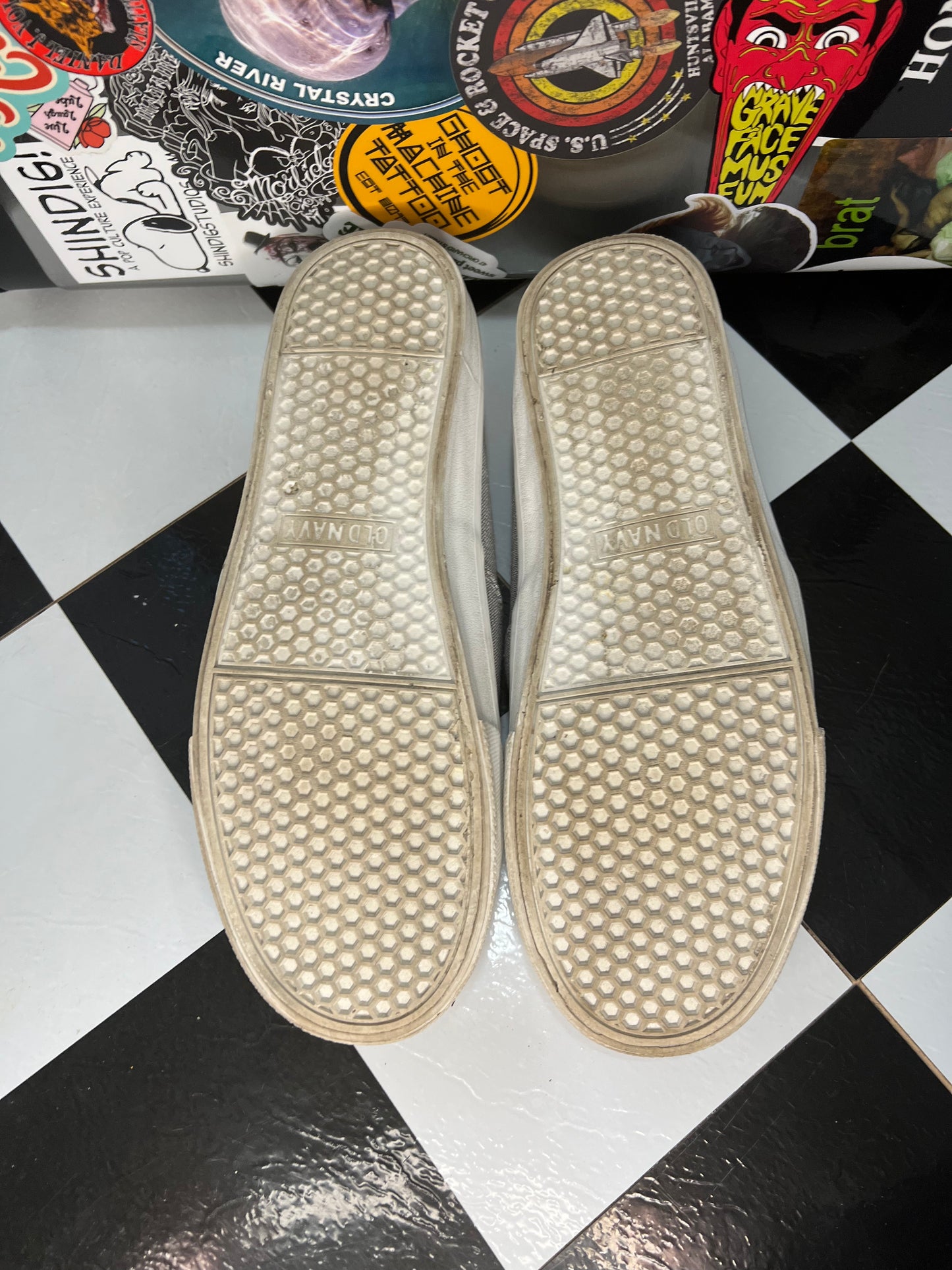 Old Navy Gray Slide Shoes