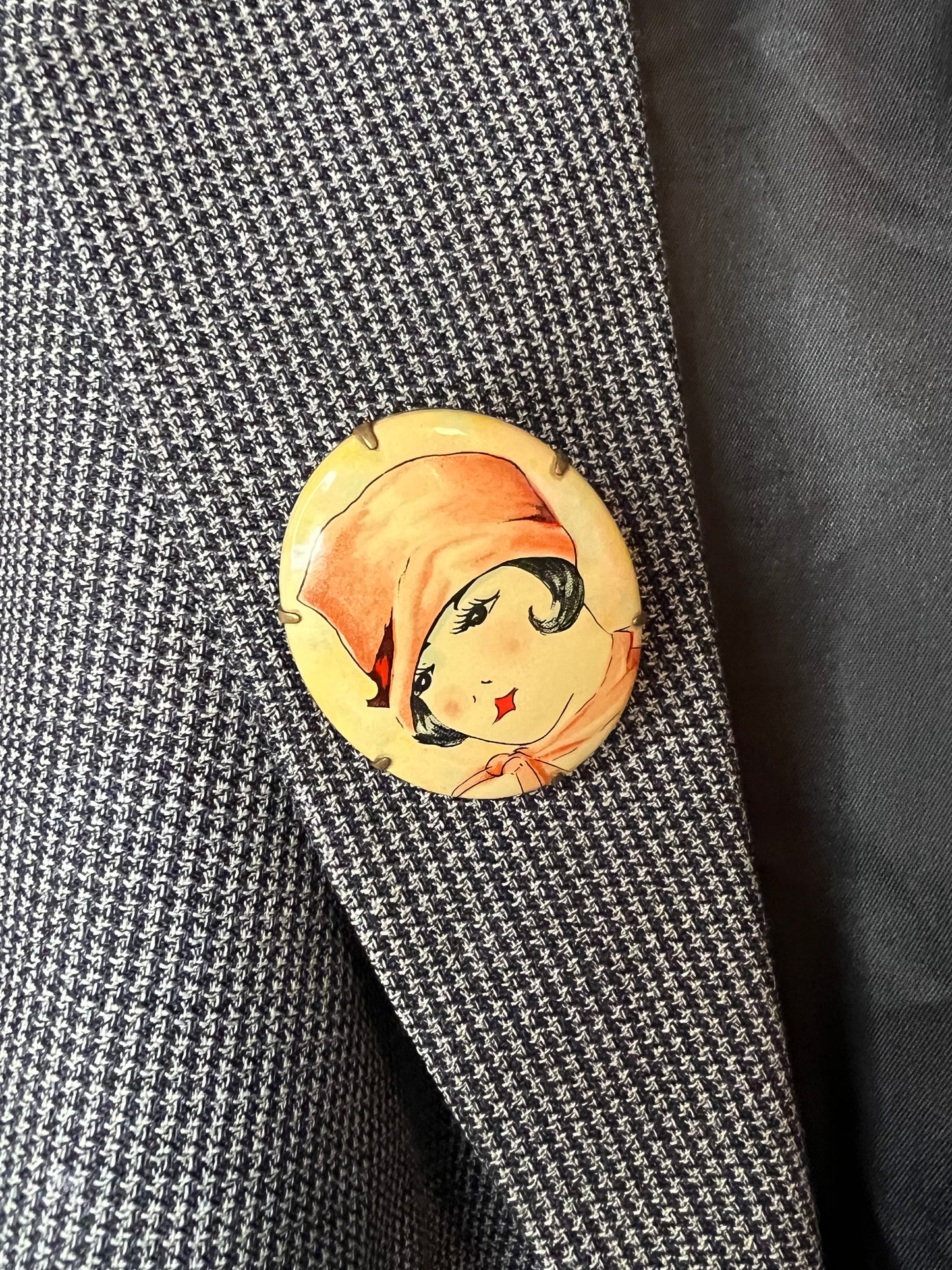 Vintage Art Deco 20's/30's Enamel Brooch/Pin