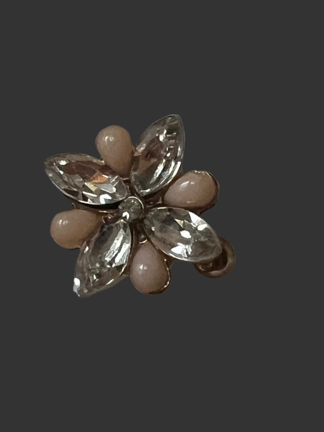 Earring Stack with Flower Ear Cuff