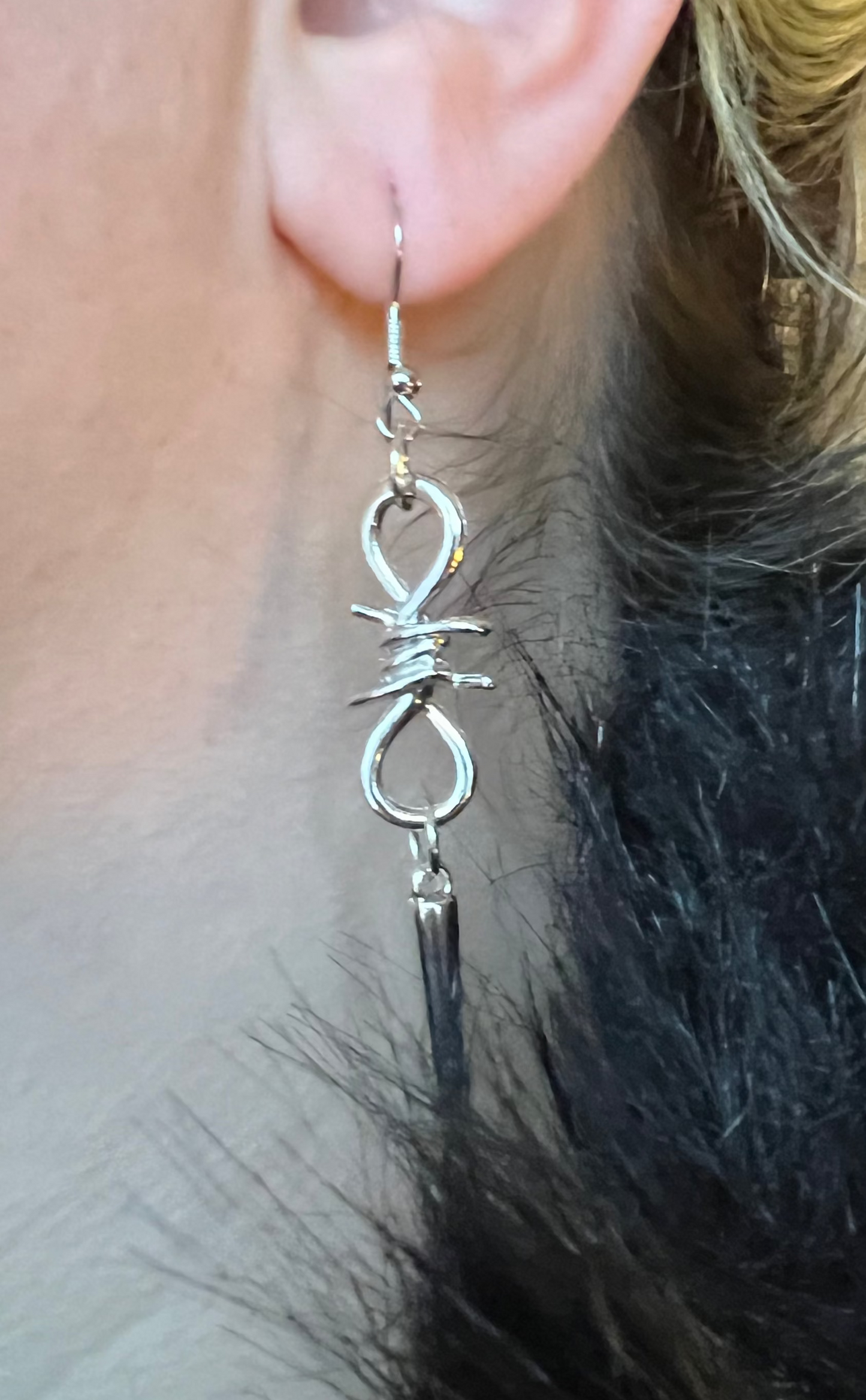 Barbed Wire Drop Earrings