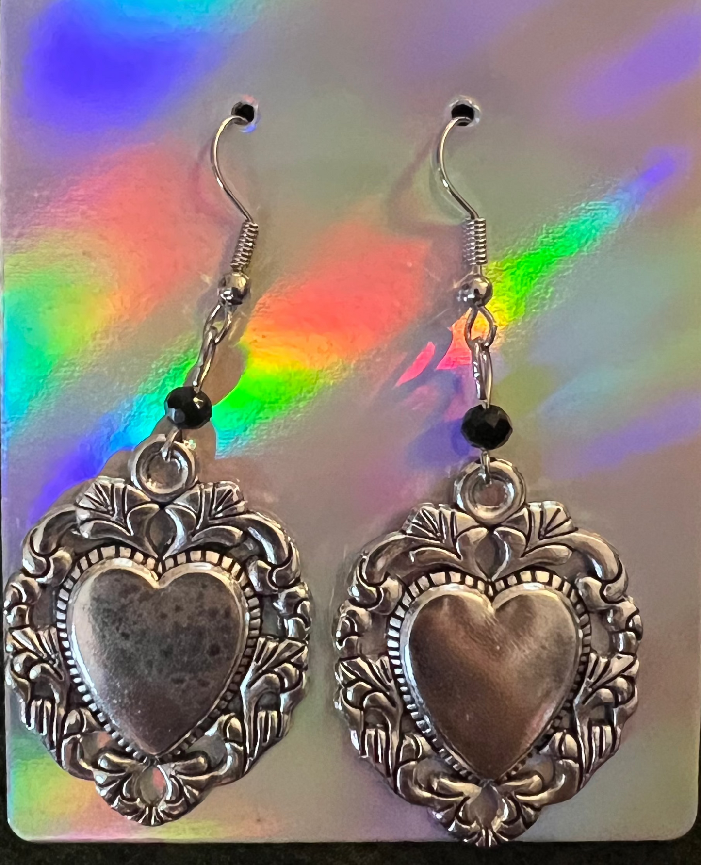 Silver Heart Earrings