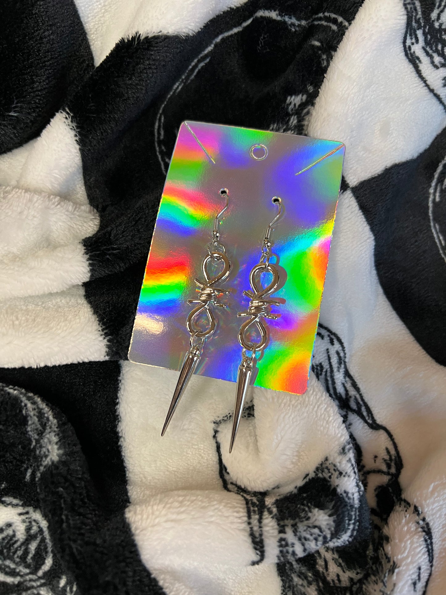 Barbed Wire Drop Earrings