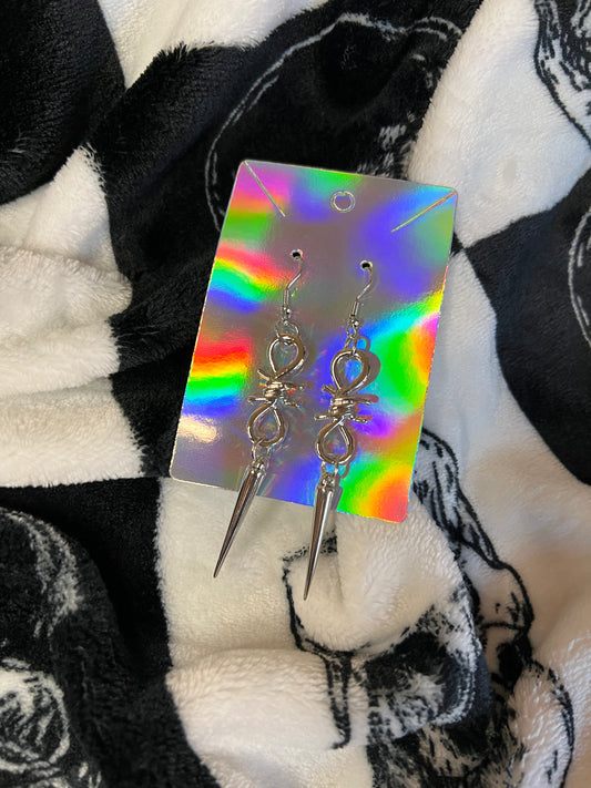 Barbed Wire Drop Earrings