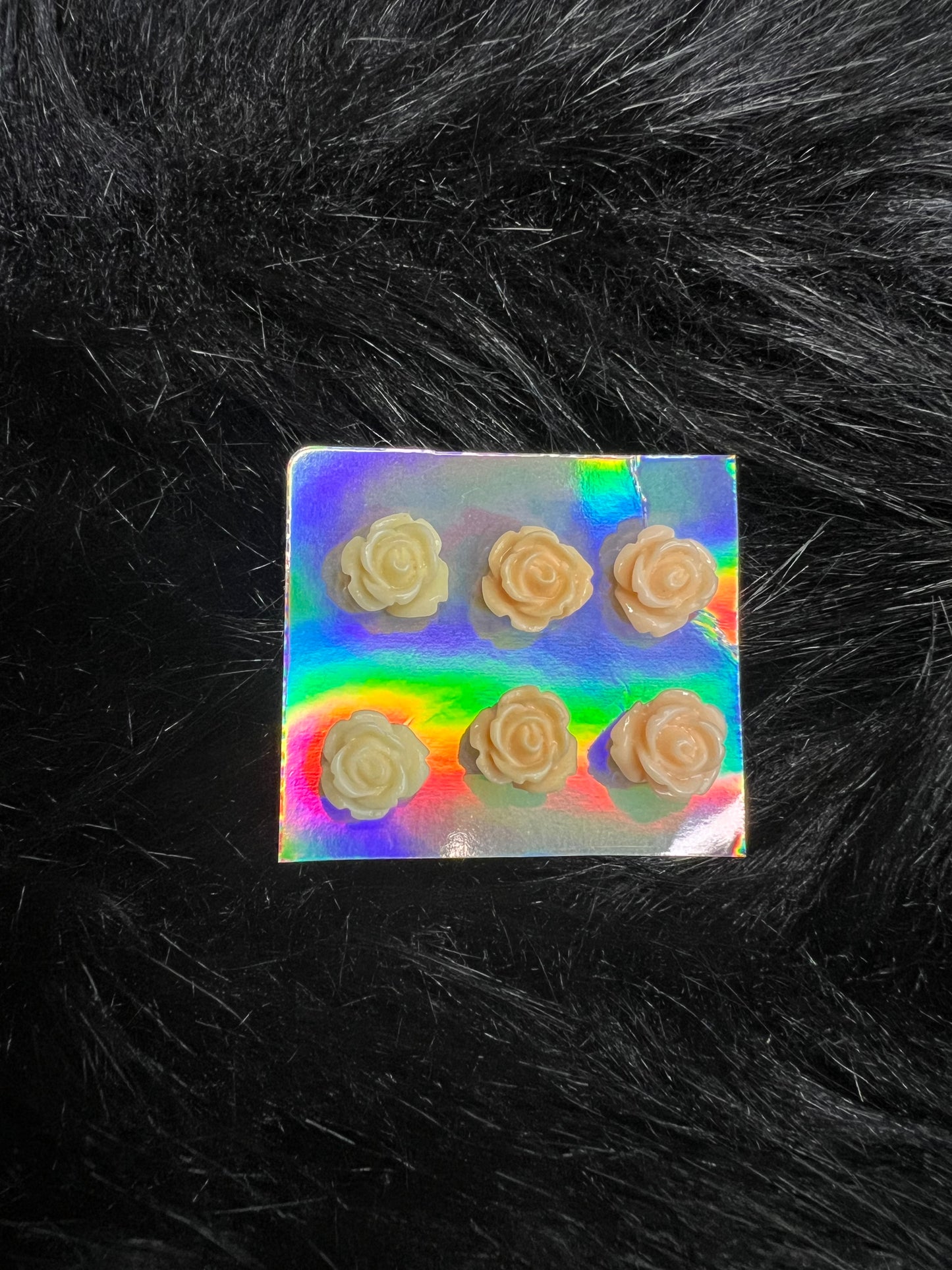 Rose Studs (3 Pairs)