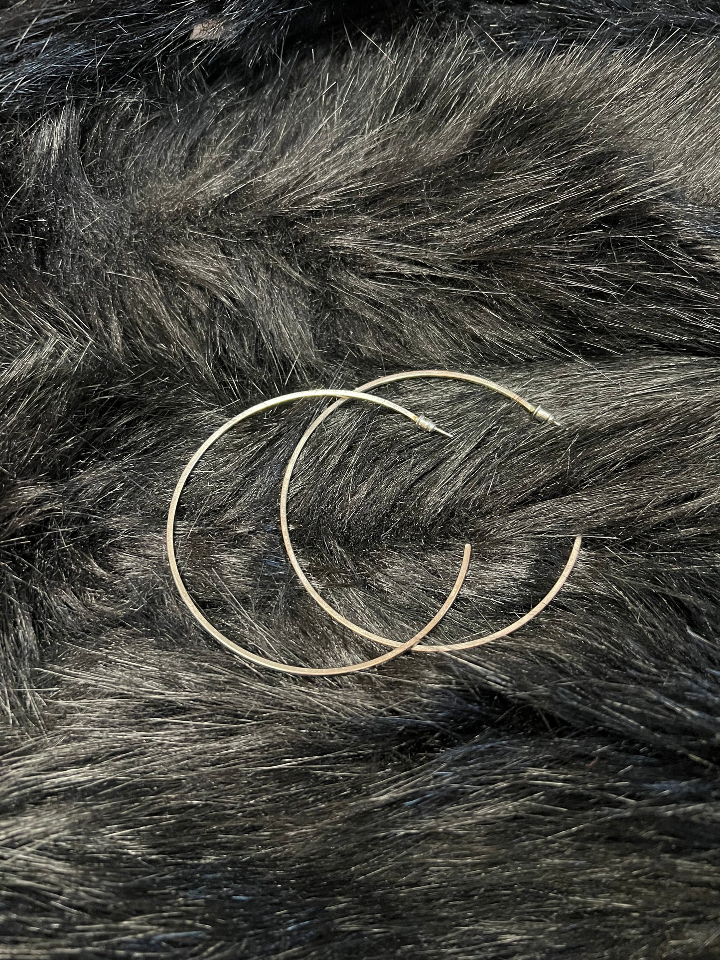 Silver Large Hoops