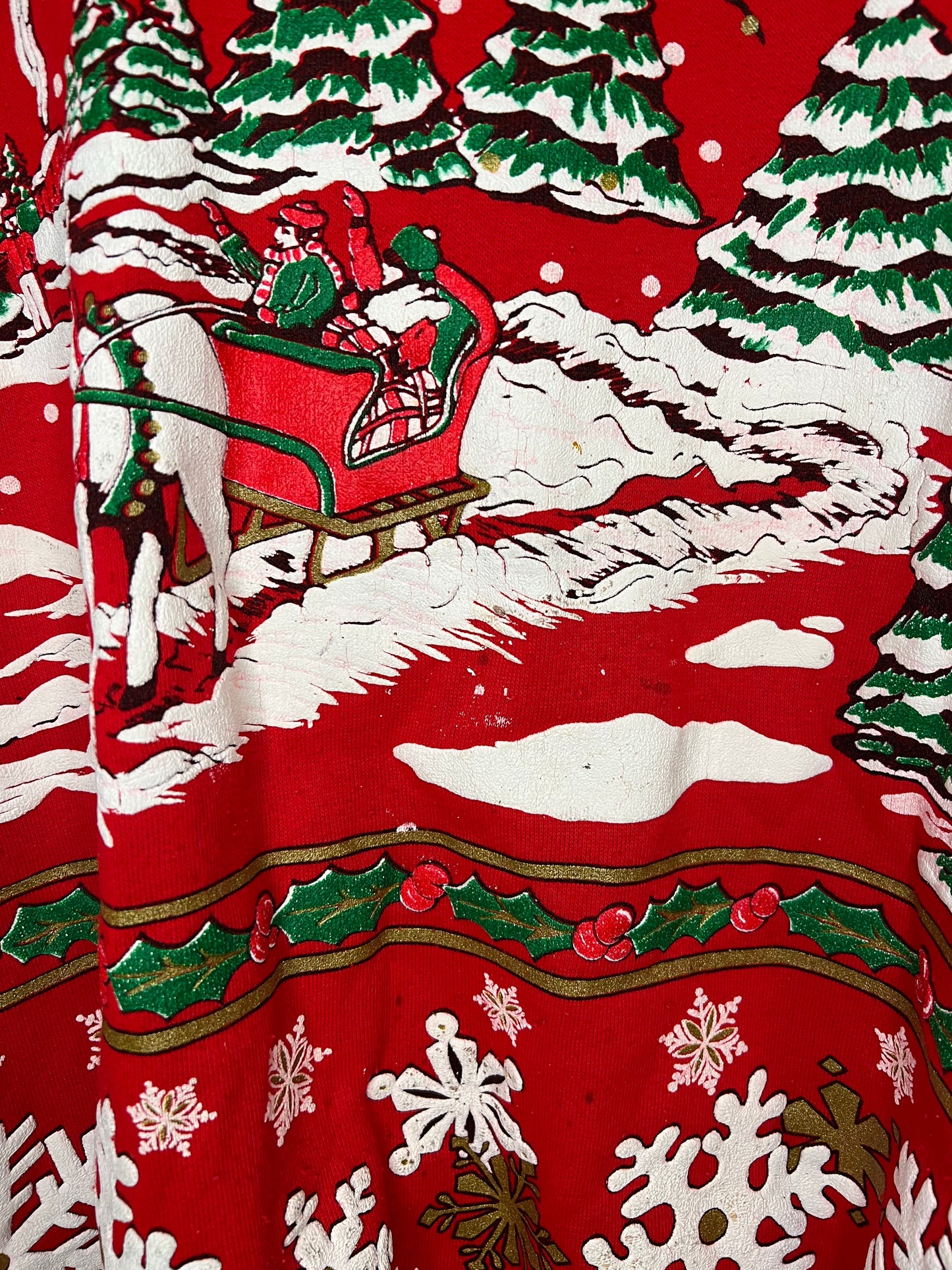 Vintage Winter Scene Sweater