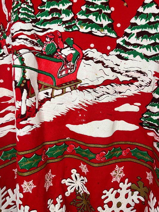 Vintage Winter Scene Sweater