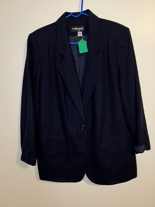 Sag Harbor Blue 100% Wool Blazer