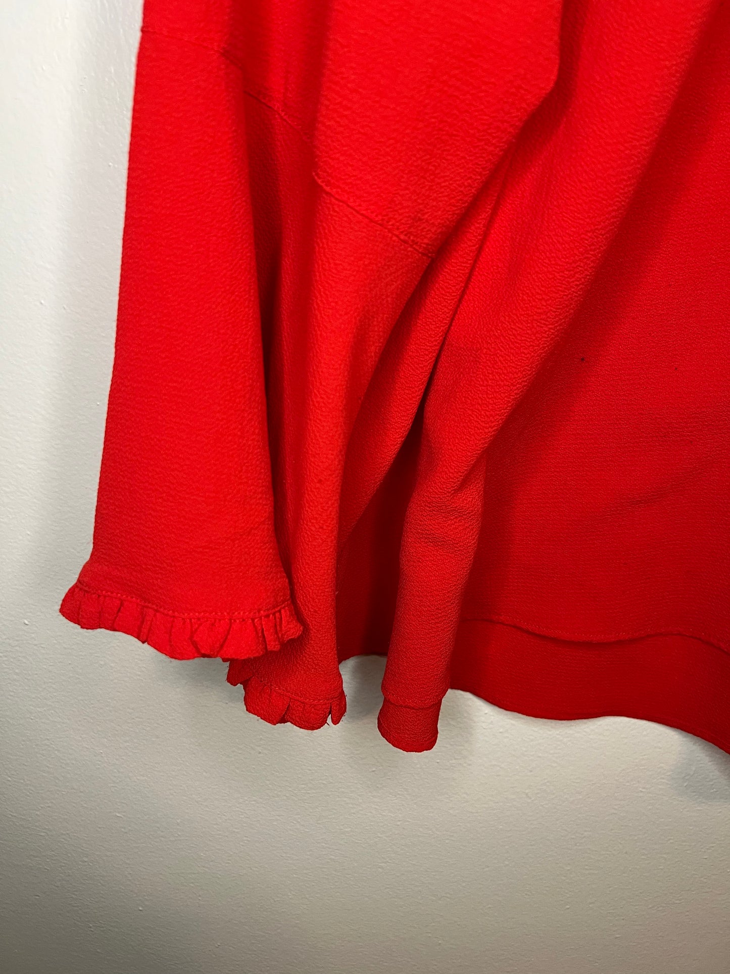 Neiman Marcus Red Blouse