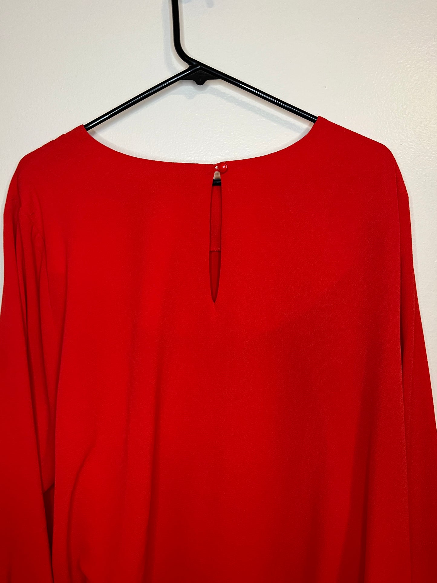 Neiman Marcus Red Blouse