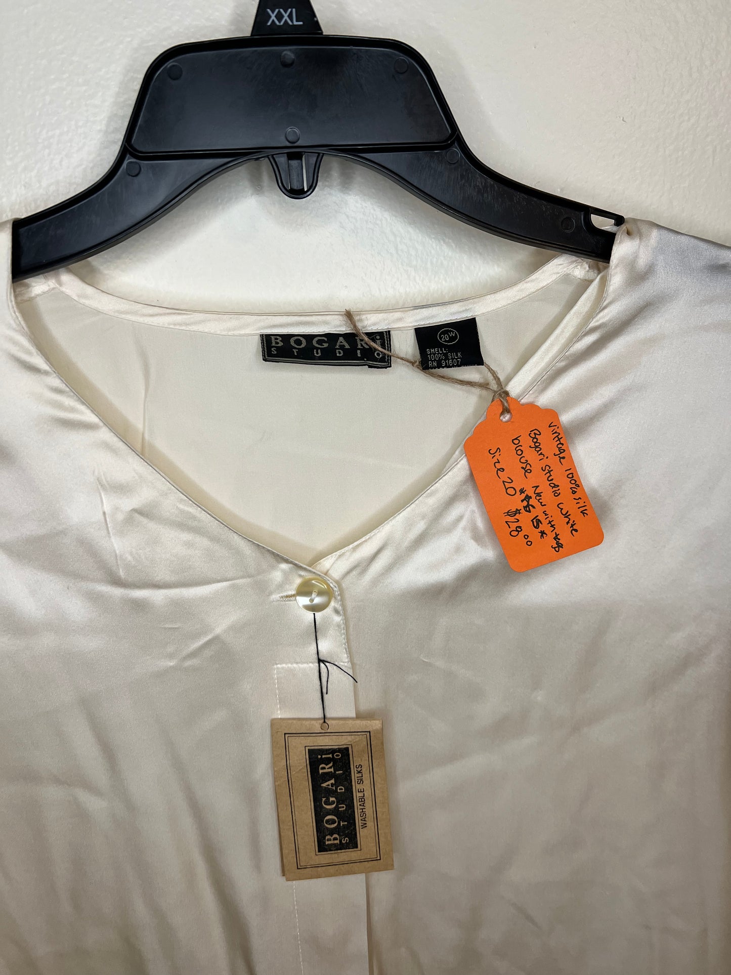 Vintage Bogari 100% Silk Blouse