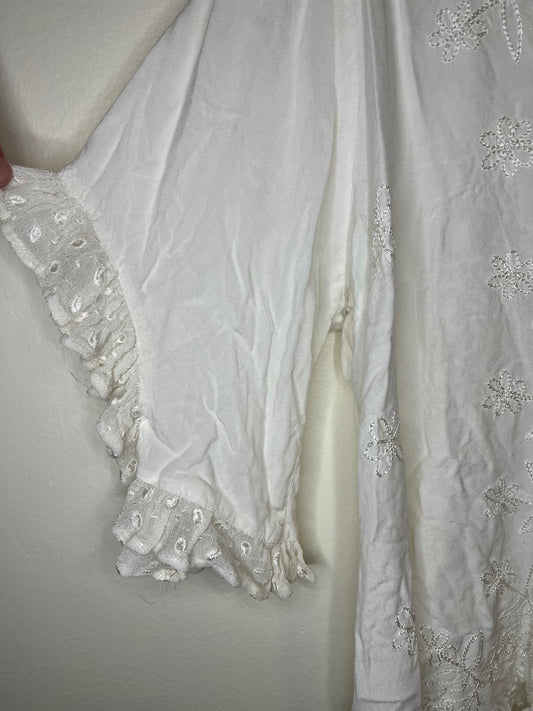 MyChoice White Top with embroidery