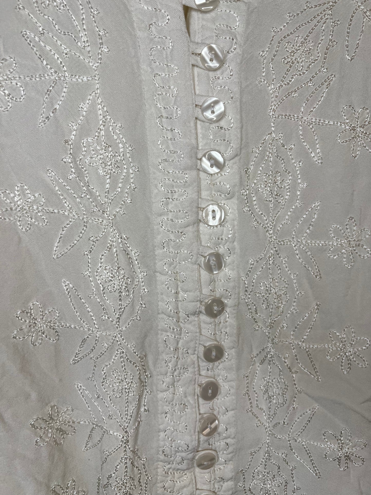 MyChoice White Top with embroidery