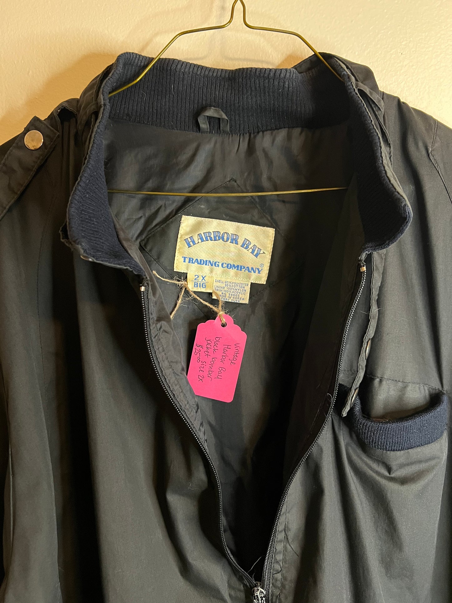 Vintage Harbor Bay Trading Company Bomber Jacket