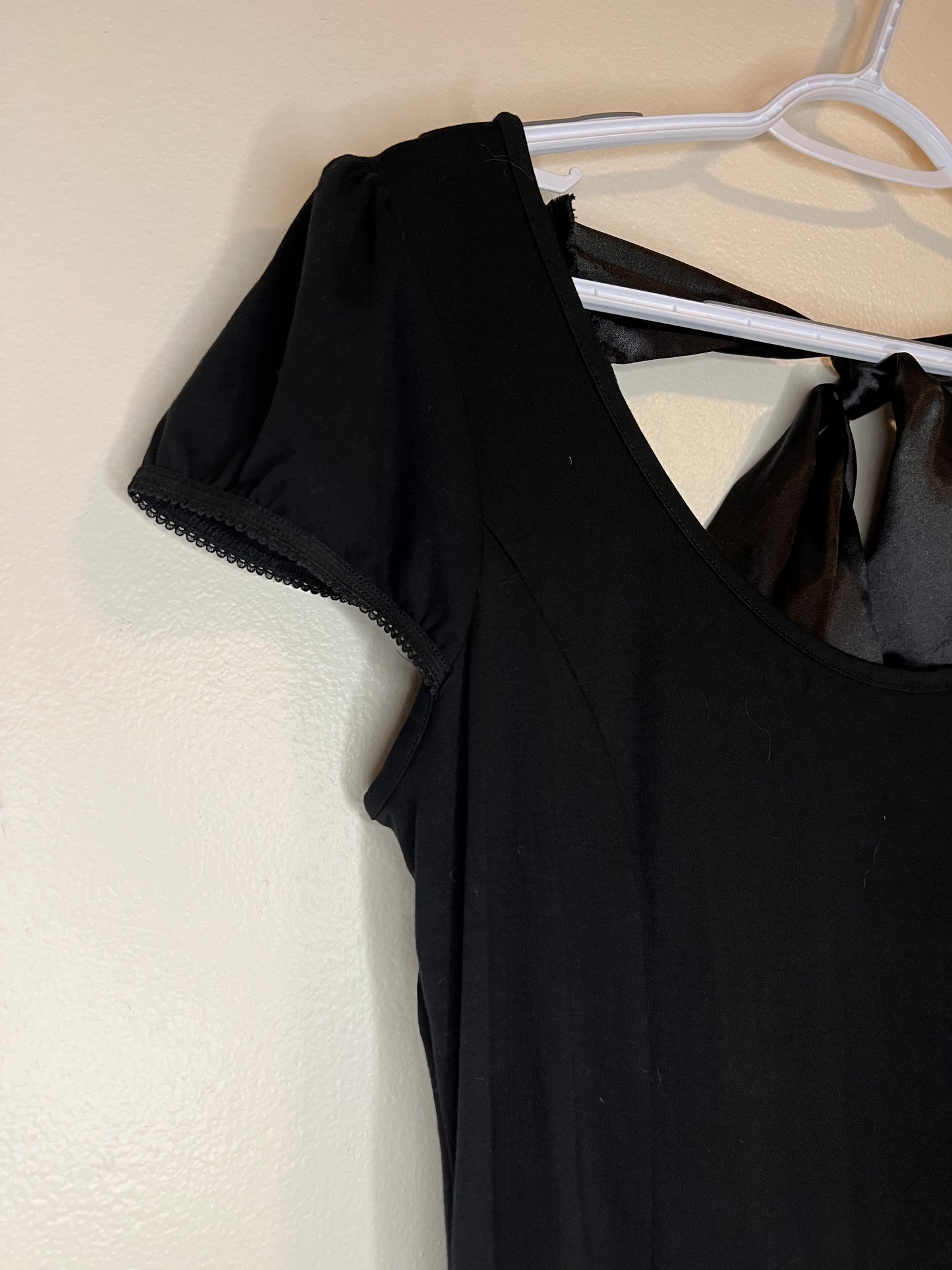 Foxblood Black Mini Dress