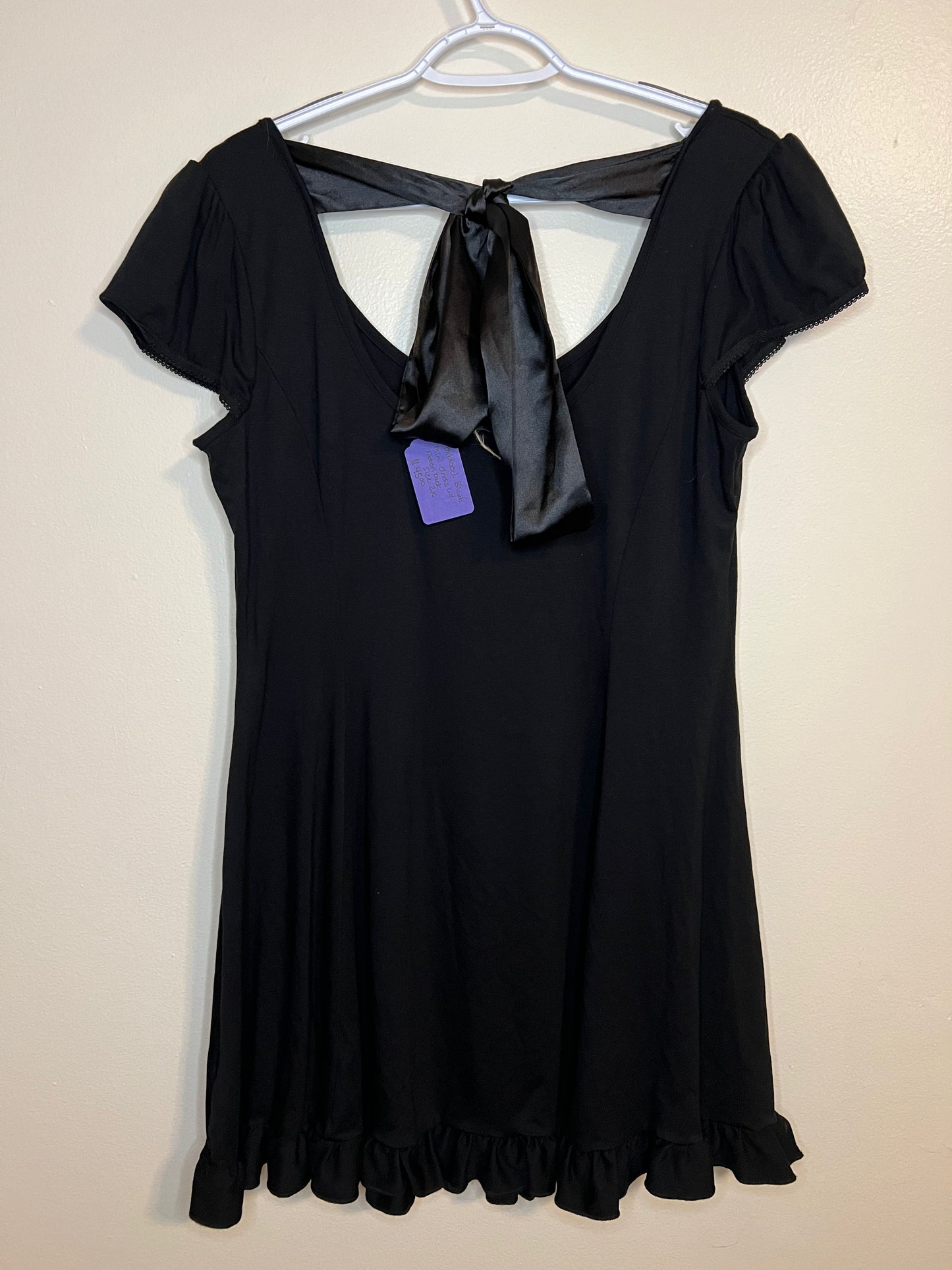 Foxblood Black Mini Dress