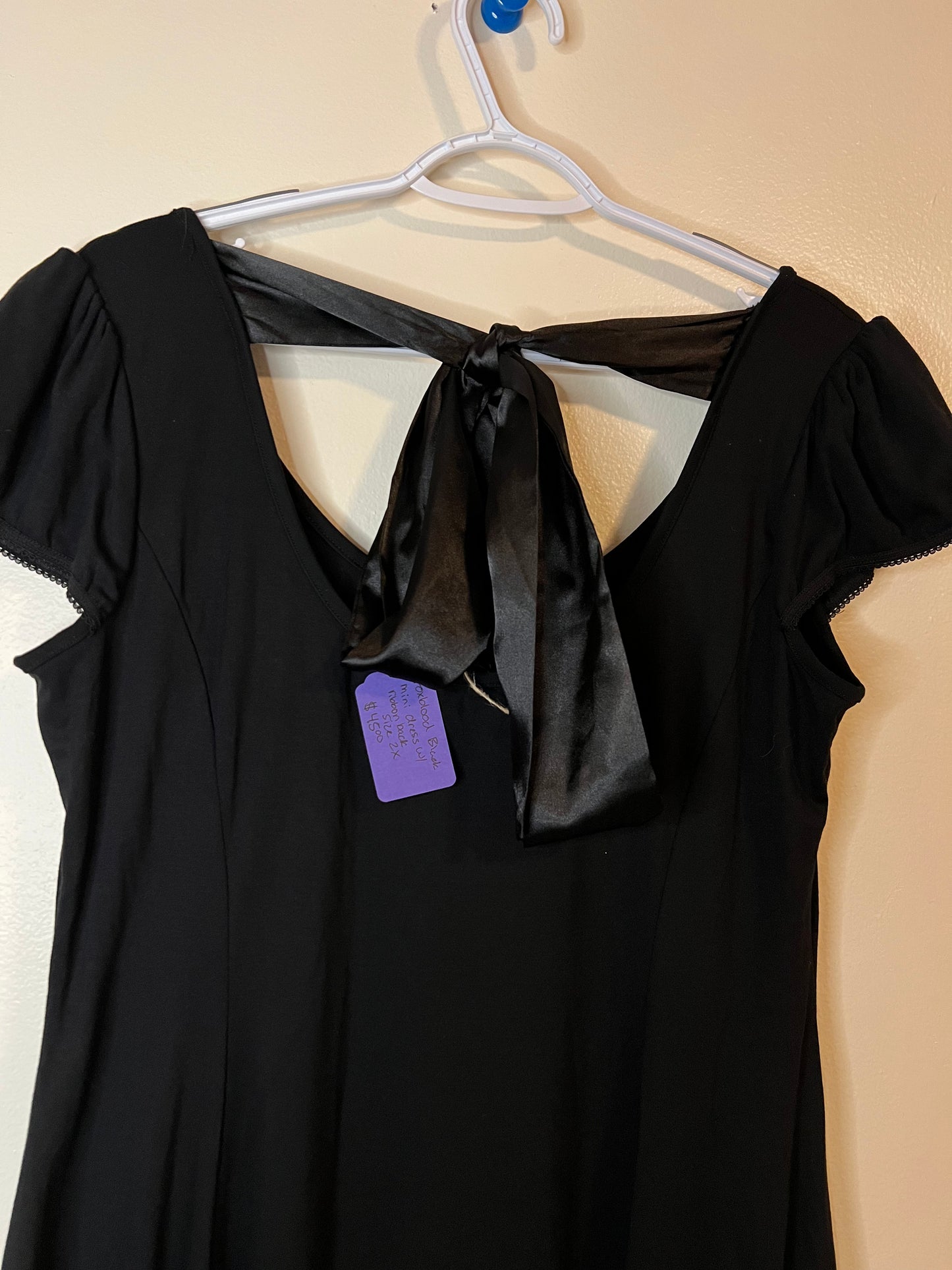 Foxblood Black Mini Dress