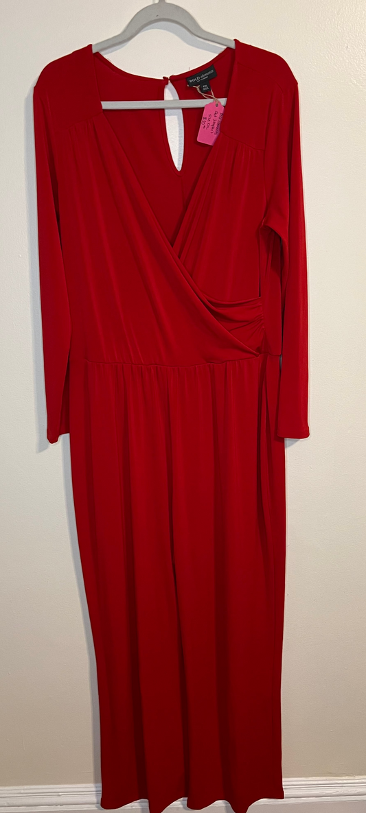 Bold Elements Red Jumpsuit