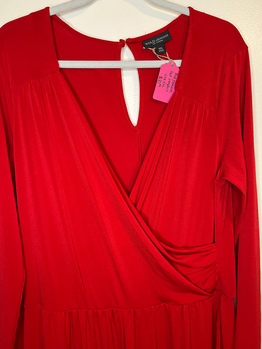 Bold Elements Red Jumpsuit