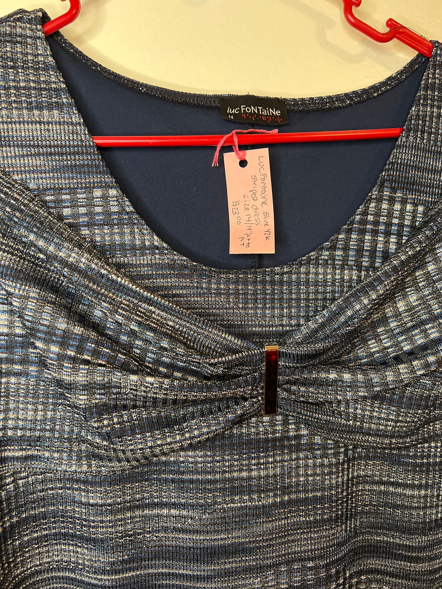 Luc Fontaine Y2K Blue Dress