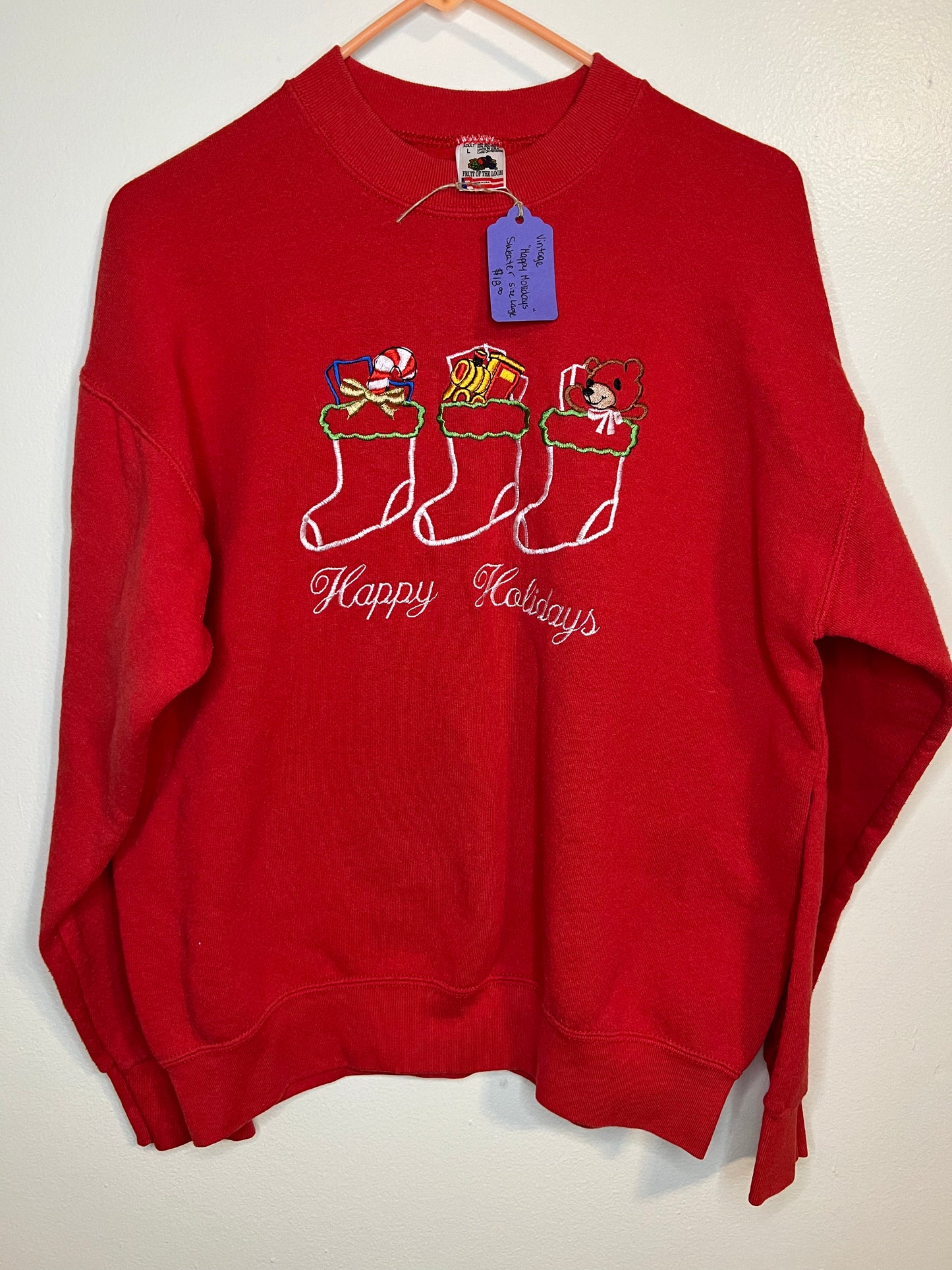 Vintage Happy Holidays Sweater