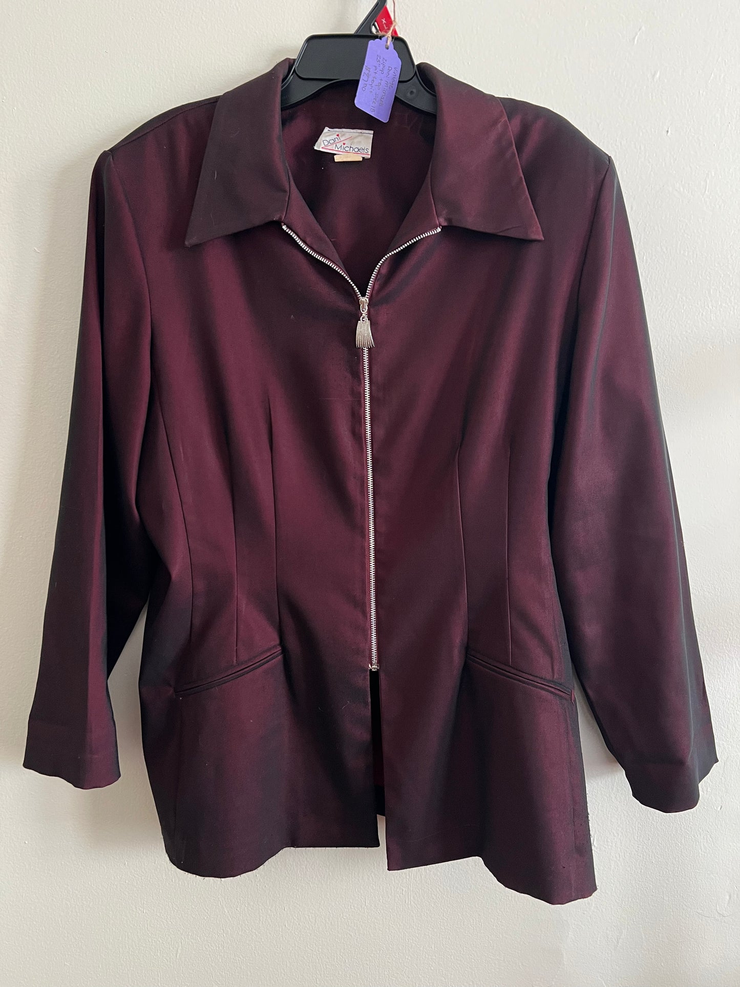 Vintage Dani Michaels Zipup Top