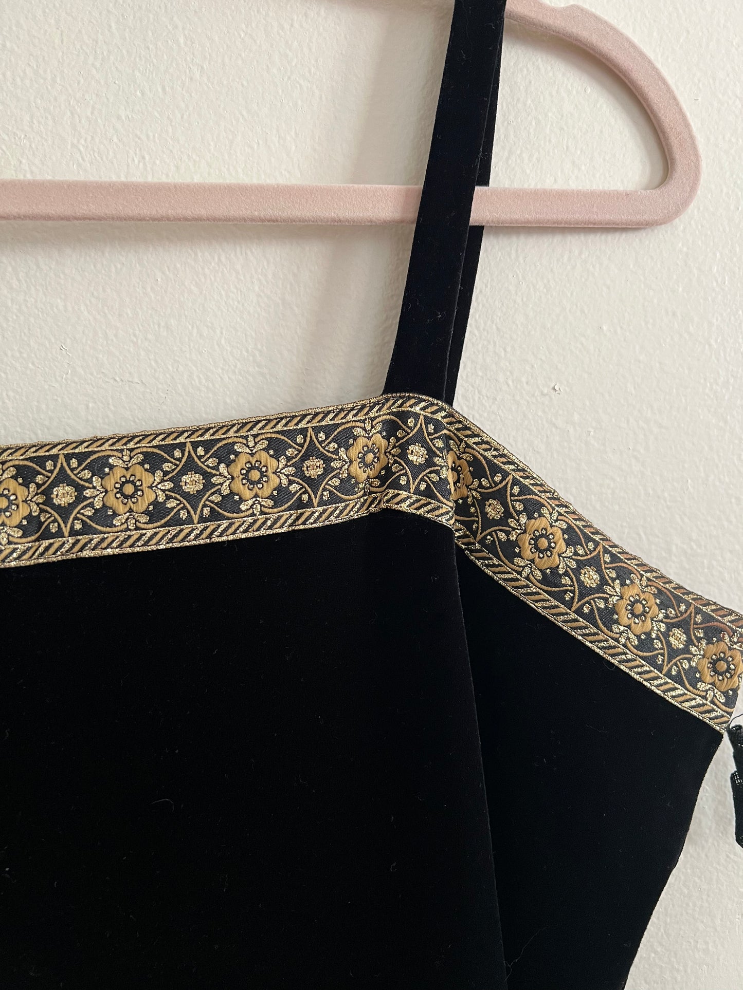 Vintage Rocket Candy Black Velvet Mini Dress